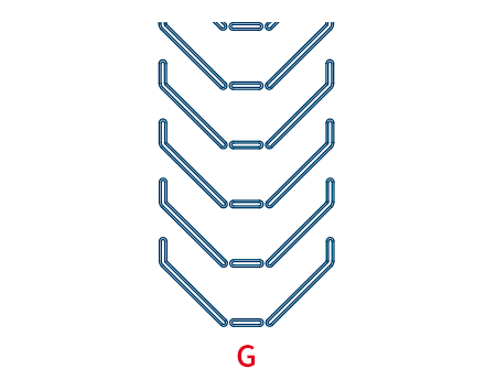 Chevron Conveyor Belts, Oil and Fat Resistant “G”