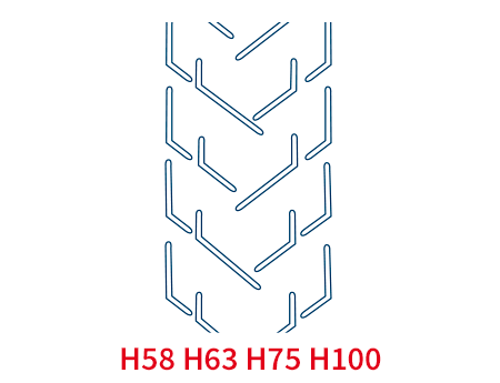 Conveyor Belts Profile H58 H63 H75 H100 for inclined conveyors