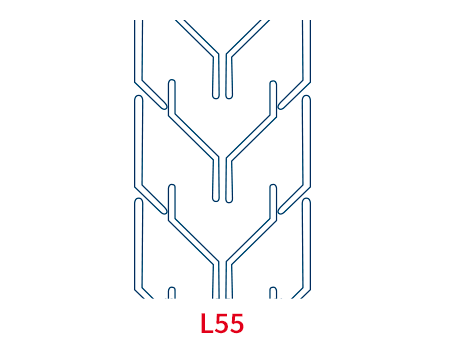 Conveyor Belts Profile L55 for inclined conveyors