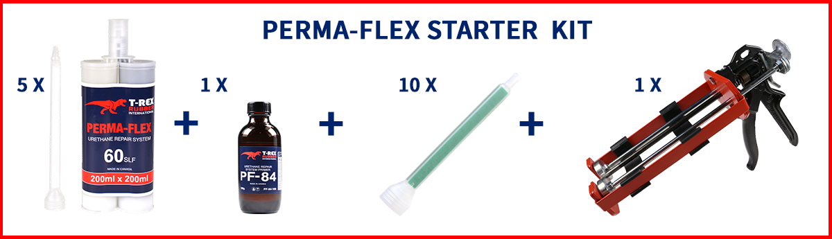 T-REX Material de reparação | PERMA-FLEX Starter Kit